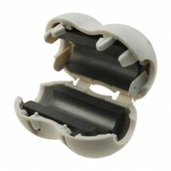Hinged (Snap On), Key Required Free Hanging Ferrite Core 200Ohm @ 100MHz ID 0.335