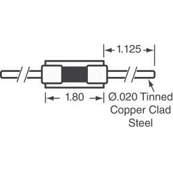 NTC Thermistor 1k DO-204AH, DO-35, Axial - 2