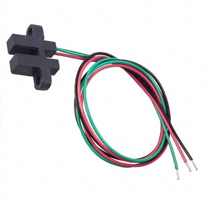 SR16C-J6 Magnetic Hall Effect Sensor Ferrous Vane Digital Wire Leads Slotted Body - 1