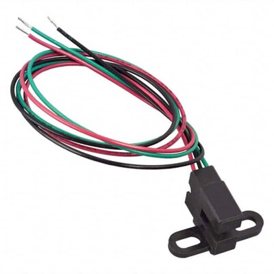 SR17C-J6 Magnetic Hall Effect Sensor Ferrous Vane Digital Wire Leads Slotted Body - 1