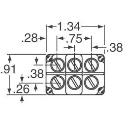 Toggle Switch DPDT Panel Mount - 3