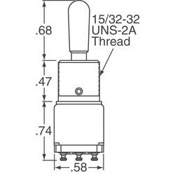 Toggle Switch ON-ON DPDT - 2