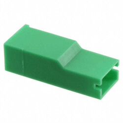 1 Position Housing Connector Female, Receptacle Green 0.250