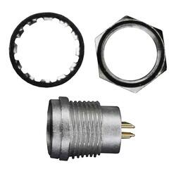 6 Position Circular Connector Receptacle, Male Pins Solder Cup - Hirose Electric Co Ltd