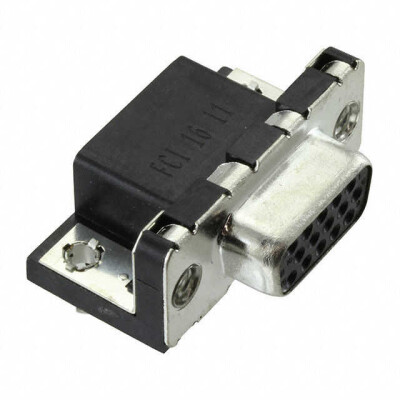 15 Position D-Sub, High Density Receptacle, Female Sockets Connector - 1