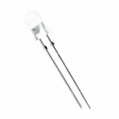 Infrared (IR) Emitter 890nm 1.4V 100mA 45mW/sr @ 100mA 44° Radial, 5mm Dia (T 1 3/4) - 2