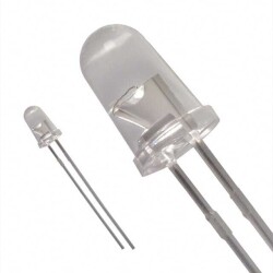 Infrared (IR) Emitter 870nm 1.4V 100mA 36mW/sr @ 20mA 26° Radial - Lite-On Inc.