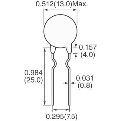 Inrush Current Limiter 4 Ohms ±20% 4 A 0.512