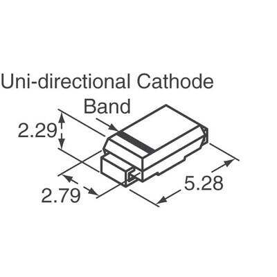 45.4V Clamp 8.8A Ipp Tvs Diode Surface Mount DO-214AC (SMA) - 2