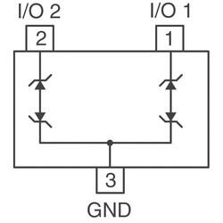 26V, 14V Clamp 17A (8/20µs) Ipp Tvs Diode Surface Mount SOT-23-3 - 2
