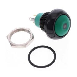 Pushbutton Switch SPST-NO Standard, Illuminated Panel Mount, Front - APEM Inc.