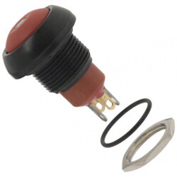 Pushbutton Switch SPST-NO Standard, Illuminated Panel Mount, Front - APEM Inc.