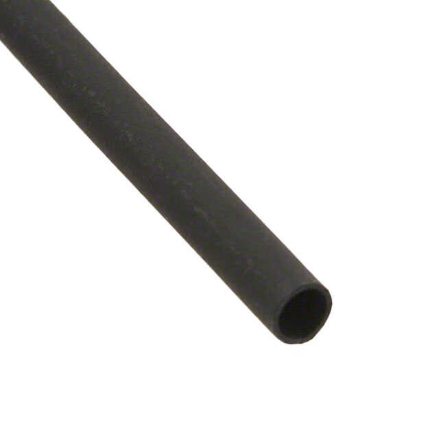  Isıyla Daralan Makaron, Flexible 0.093" (2.36mm) 2 To 1 Black 4.00
