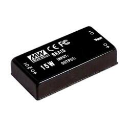 Isolated Module DC DC Converter 1 Output 12V 1.25A 18V - 36V Input - MEAN WELL USA Inc.