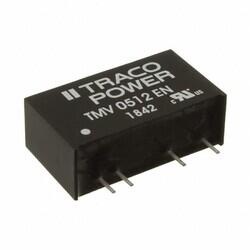 Isolated Module DC DC Converter 1 Output 12V 80mA 4.5V - 5.5V Input - Traco Power
