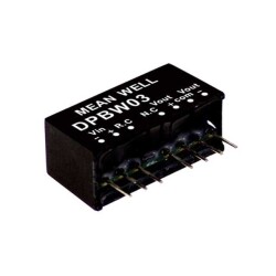 Isolated Module DC DC Converter 2 Output 12V -12V 125mA, 125mA 18V - 75V Input - MEAN WELL USA Inc.