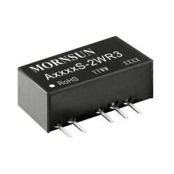 Isolated Module DC DC Converter 2 Output 15V -15V 67mA, 67mA 4.5V - 5.5V Input - 