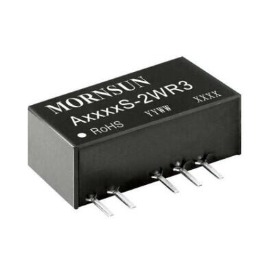 Isolated Module DC DC Converter 2 Output 15V -15V 67mA, 67mA 4.5V - 5.5V Input - 1