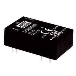 Isolated Module DC DC Converter 2 Output 12V -12V 250mA, 250mA 18V - 36V Input - MEAN WELL USA Inc.