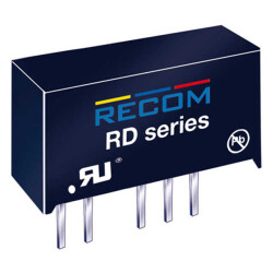 Isolated Module DC DC Converter 2 Output 15V -15V 66mA, 66mA 10.8V - 13.2V Input - Recom Power