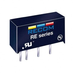 Isolated Module DC DC Converter 1 Output 5V 200mA 4.5V - 5.5V Input - Recom Power