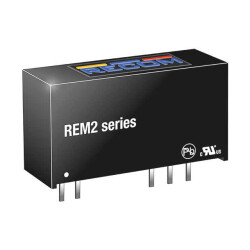 Isolated Module DC DC Converter 2 Output 12V -12V 84mA, 84mA 4.5V - 5.5V Input - Recom Power