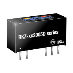 Isolated Module DC DC Converter 2 Output 20V -5V 50mA, 200mA 21.6V - 26.4V Input - Recom Power