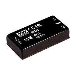 Isolated Module DC DC Converter 1 Output 15V 1A 18V - 36V Input - MEAN WELL USA Inc.