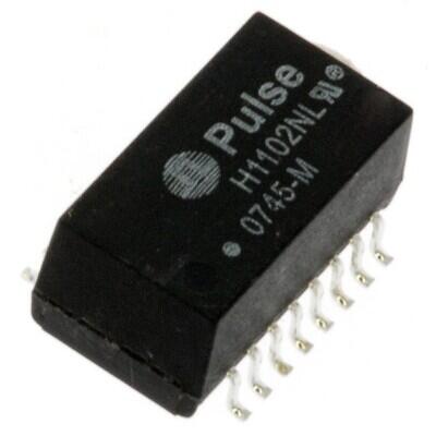 Isolation and Data Interface (Encapsulated) Pulse Transformer 1:1 Transmitter, 1:1 Receiver Surface Mount - 1