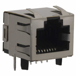 Jack Modular Connector 8p8c (RJ45, Ethernet) 90° Angle (Right) Shielded, EMI Finger Cat5 - 1