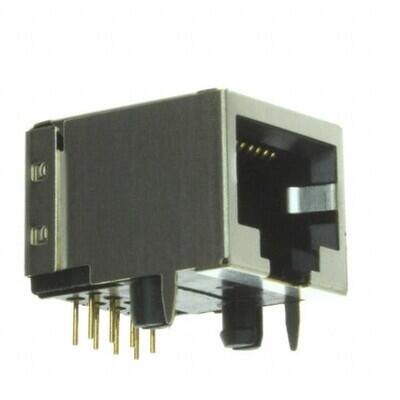Jack Modular Connector 8p8c (RJ45, Ethernet) 90° Angle (Right) Shielded - 1
