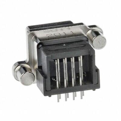 Jack Modular Connector 8p8c (RJ45, Ethernet) 90° Angle (Right) Unshielded - 1