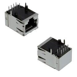 Jack Modular Connector 8p8c (RJ45, Ethernet) 90° Angle (Right) Shielded, EMI Finger Cat4 - 1