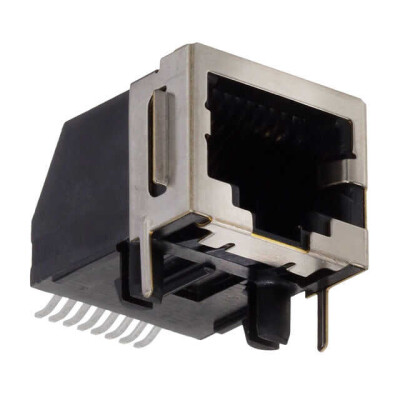 Jack Modular Connector 8p8c (RJ45, Ethernet) 90° Angle (Right) Shielded - 1