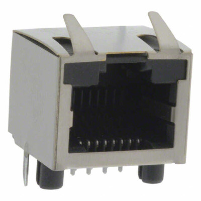 Jack Modular Connector 8p8c (RJ45, Ethernet) 90° Angle (Right) Shielded, EMI Finger - 1