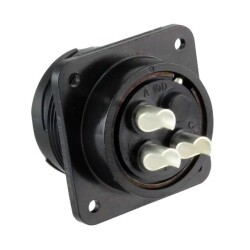 4 (3 + PE) Position Circular Connector Receptacle, Male Pins Solder Cup - JAE Electronics