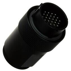 24 Position Circular Connector Plug, Male Pins Solder Cup - Hirose Electric Co Ltd