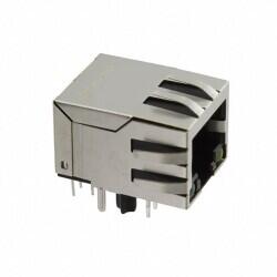 1 Port RJ45Through Hole 10/100/1000 Base-T, AutoMDIX - Pulse Electronics
