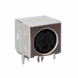 4 Position Circular Connector Receptacle, Female Sockets Solder - Kycon, Inc.