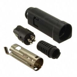 4 (Power) Position Circular Connector Receptacle, Female Sockets Solder Cup - Kycon, Inc.