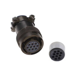 10 Position Circular Connector Plug, Female Sockets Solder Cup - ITT Cannon, LLC
