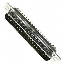 37 Position D-Sub Plug, Male Pins Connector - Amphenol ICC (Commercial Products)