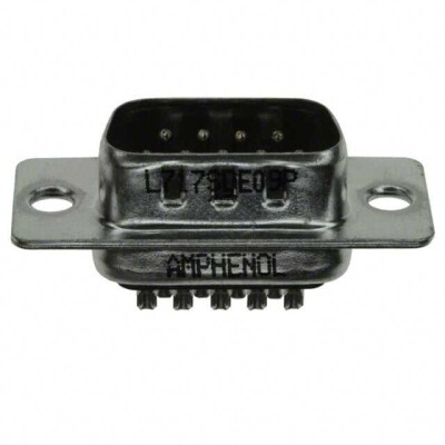 9 Position D-Sub Plug, Male Pins Connector - 1