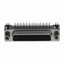 25 Position D-Sub Receptacle, Female Sockets Connector - Amphenol ICC (Commercial Products)
