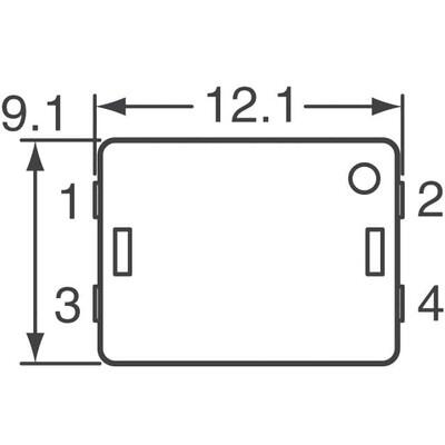 LC EMI Filter 5th Order Low Pass 2 Channel C = 1µF 20A 4-SMD, No Lead - 4