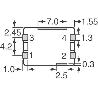 LC EMI Filter 5th Order Low Pass 2 Channel C = 1µF 20A 4-SMD, No Lead - 5