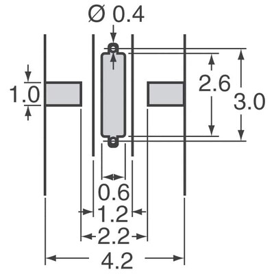 LC (T-Type) EMI Filter 3rd Order Low Pass 1 Channel C = 22pF 6A 1206 (3216 Metric), 3 PC Pad - 4