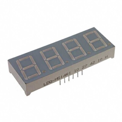 Display Modules - LED Character and Numeric Red 7-Segment 4 Character Common Anode 2V 10mA 0.402