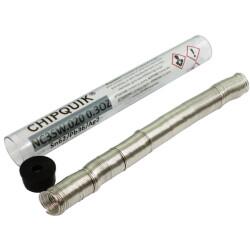 Leaded No-Clean Wire Solder Sn62Pb36Ag2 (62/36/2) 24 AWG, 25 SWG Tube, 0.3 oz (8.51g) - Chip Quik Inc.