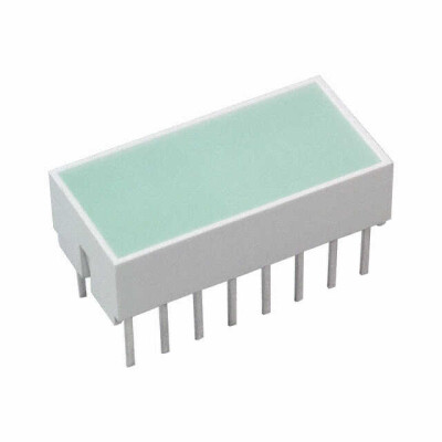 LED Circuit Board Indicator LED Circuit Board Indicator Bar - Single, DIP Green 2.2V 30mA Rectangle with Flat Top 19.05mm x 8.89mm Through Hole - 1